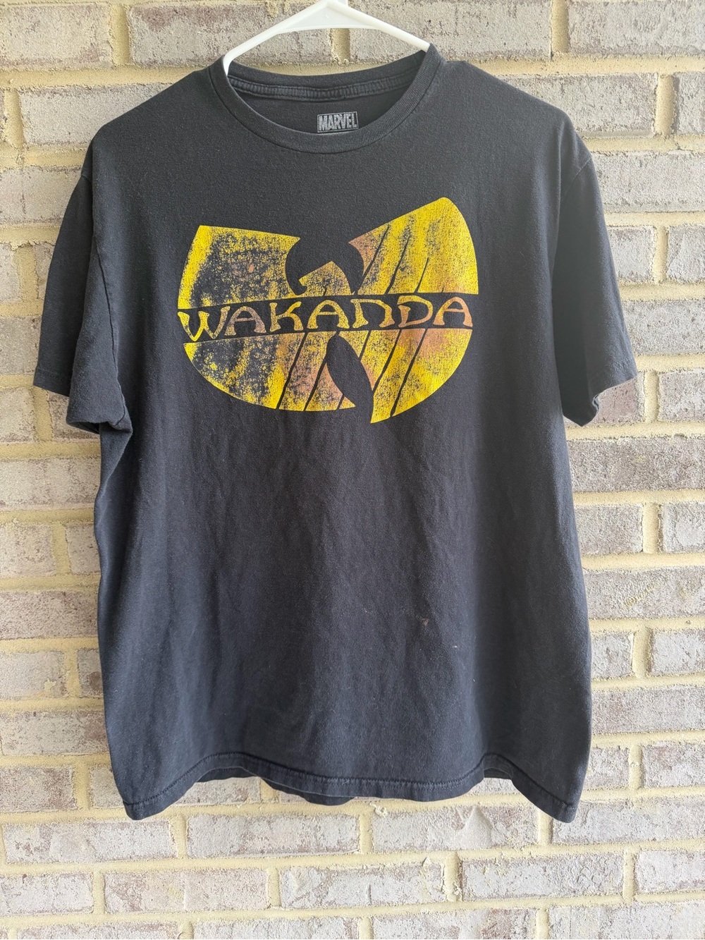Marvel Wu-Tang Clan Black Panther Wakanda Mashup Graphic T Shirt Black